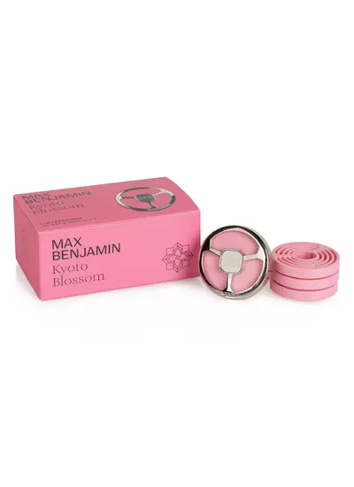 max benjamin Kyoto Blossom Car Fragrance gift set with bergamot wild rose and lilac